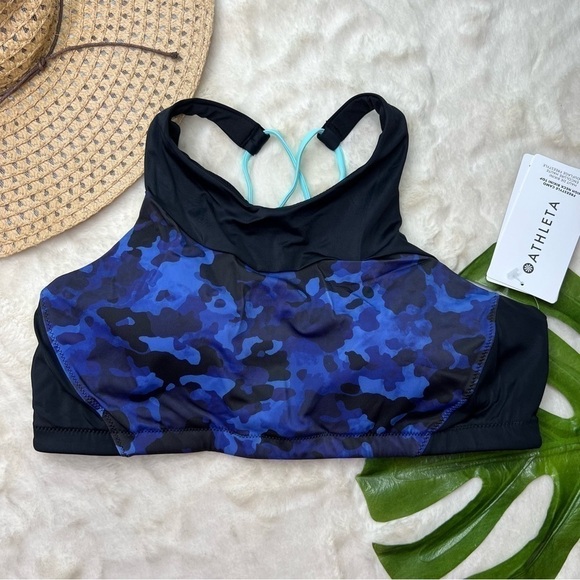 Athleta Freestyle Camo High Neck Bikini Top - Picture 5 of 10